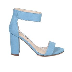 Breckelles Aniston Block Heel in Blue